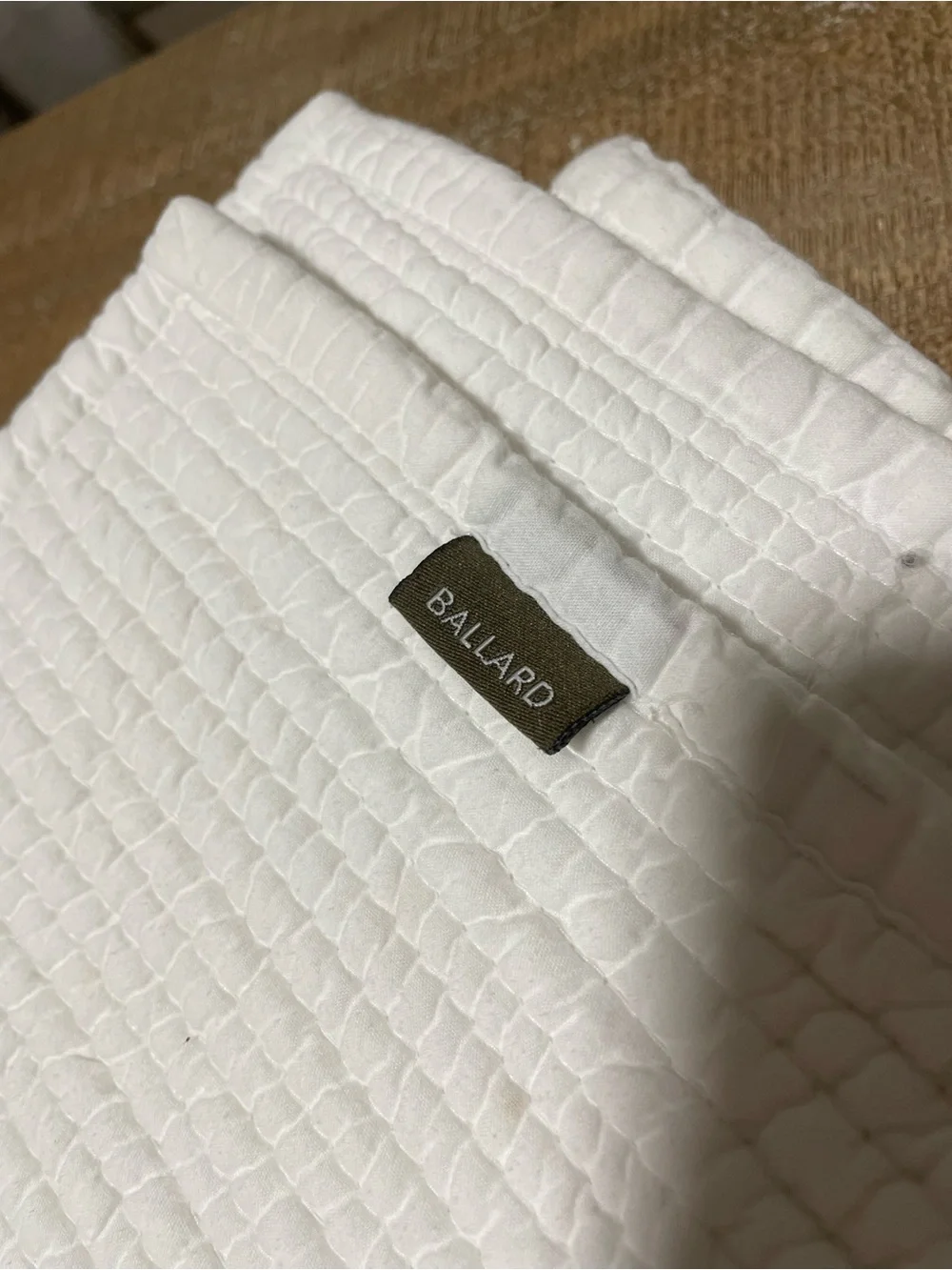 Ballard White Textured bedspread full size Coverlet - Classic Cottage